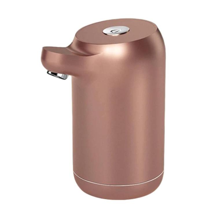 Automatic water bottle pump dispenser, bronze copper color with angled outlet nozzle