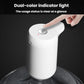 Automatic water bottle pump dispenser, white with top indicator button and colored status light