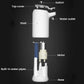 Automatic water bottle pump dispenser diagram, white parts including shell, base, and motor