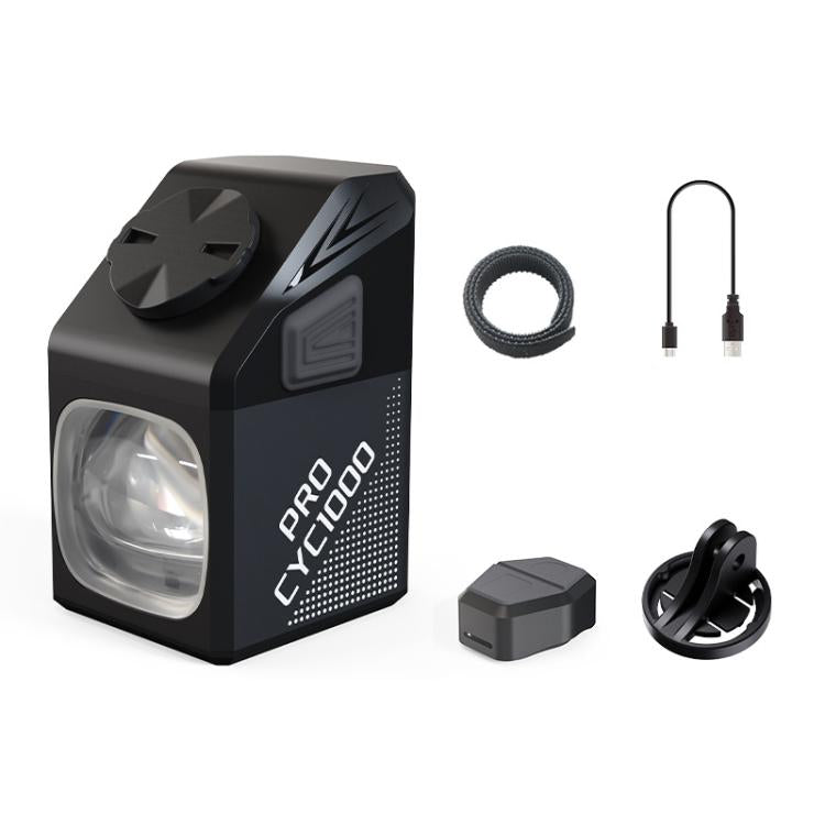 CYCLAIMI bicycle front light kit with mount, cable set, and coiled cord