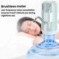 Rechargeable water dispenser pump with stainless spout and illuminated clear water reservoir