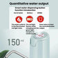 Quantitative water dispenser pump with top control panel and stainless spout