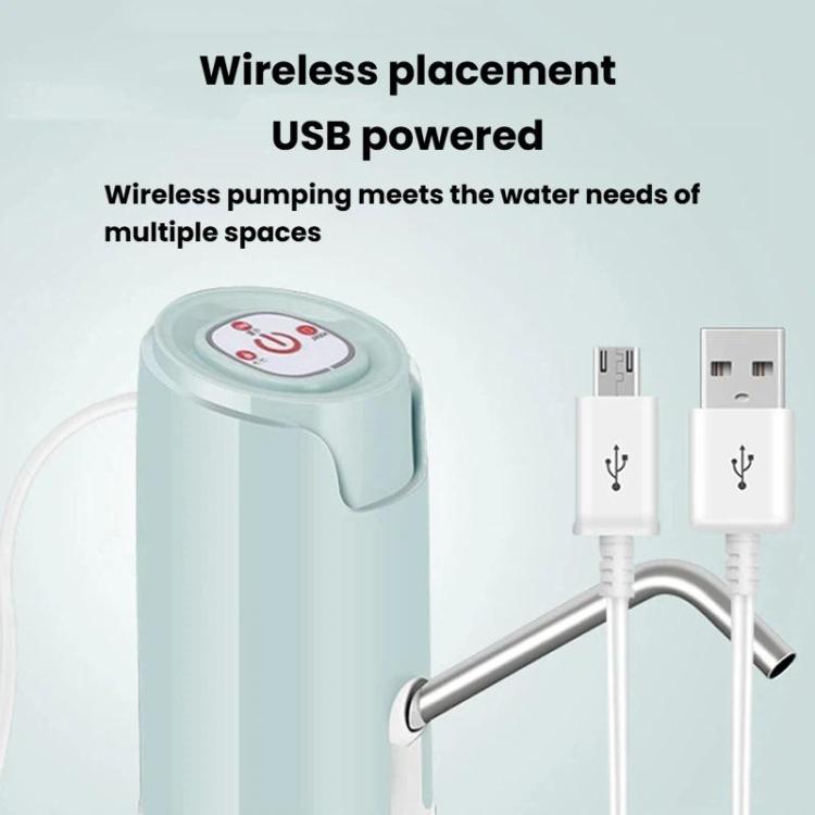 USB rechargeable water pump dispenser with stainless spout and power cables