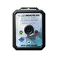 Steering lock emulator with front display panel and power/ready buttons, with lock sound