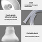Water pump components: inlet, food-grade silicone tubing, and portable dock