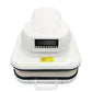 White electric heat press with digital display, dark base, and front carry handle