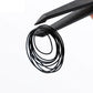 Watch back cover O-ring seal kit with black O-ring coil and tweezers