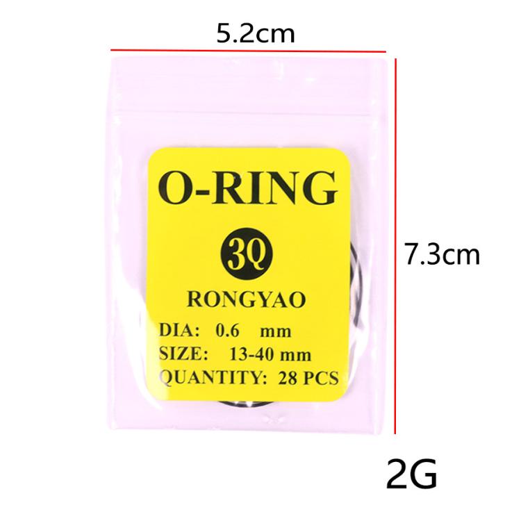 Watch back cover O-ring seal kit O-RING packet, 3Q size, 0.6 mm DIA