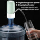 Mint green electric water dispenser dispensing water through metal spout
