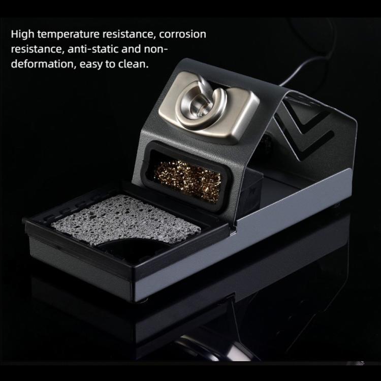 Soldering iron stand with holder and sponge for the digital soldering station