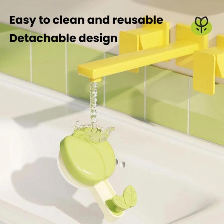 Green suction cup towel rack with leaf hooks, detachable parts, and hanging towel