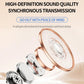 Gold audio speaker driver and metal housing for neck-worn hearing aid headphones