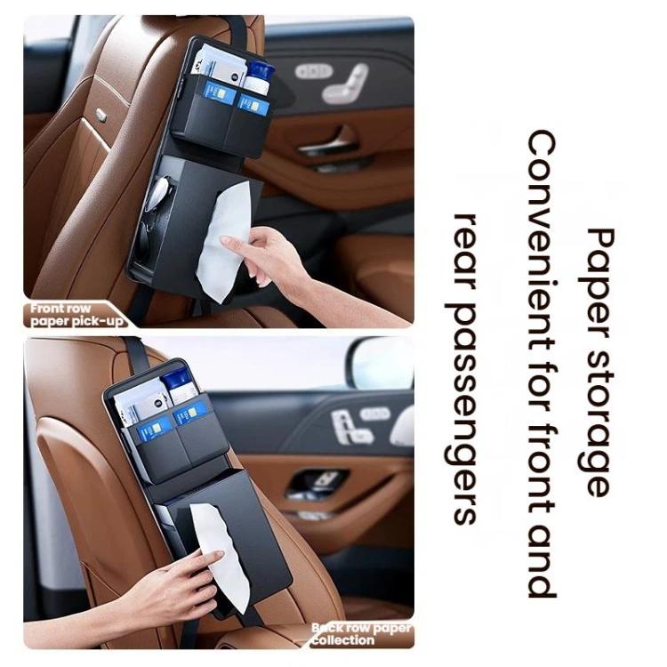 Multifunctional Tissue Box Storage Bag For Car Seats