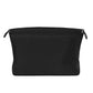 Black fabric mini organizer pouch insert with top drawstring and interior divider seams