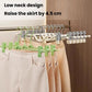 10pcs Adjustable Short Neck Pants Hanger Home Use Non-Marked Hanger For Skirts & Pants