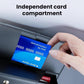 Car glasses storage case with independent card compartment and card holder slots
