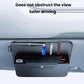 Car visor glasses case with internal storage compartments for glasses and cards