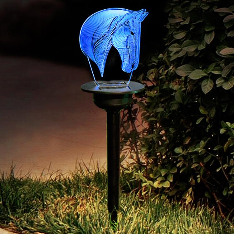 Solar Lawn Light Outdoor Ground Spike Night Light, Light Head Without Acrylic Panel