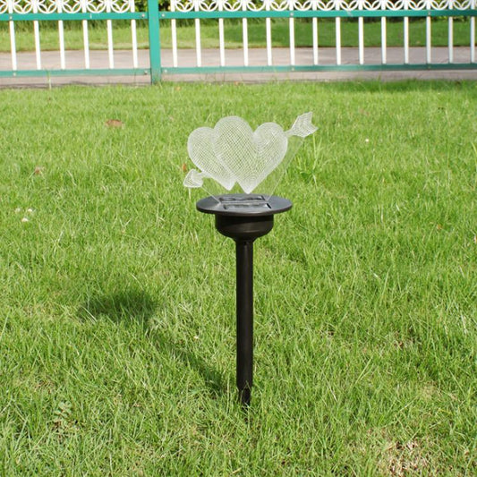 Solar Lawn Light Outdoor Ground Spike Night Light, Light Head Without Acrylic Panel