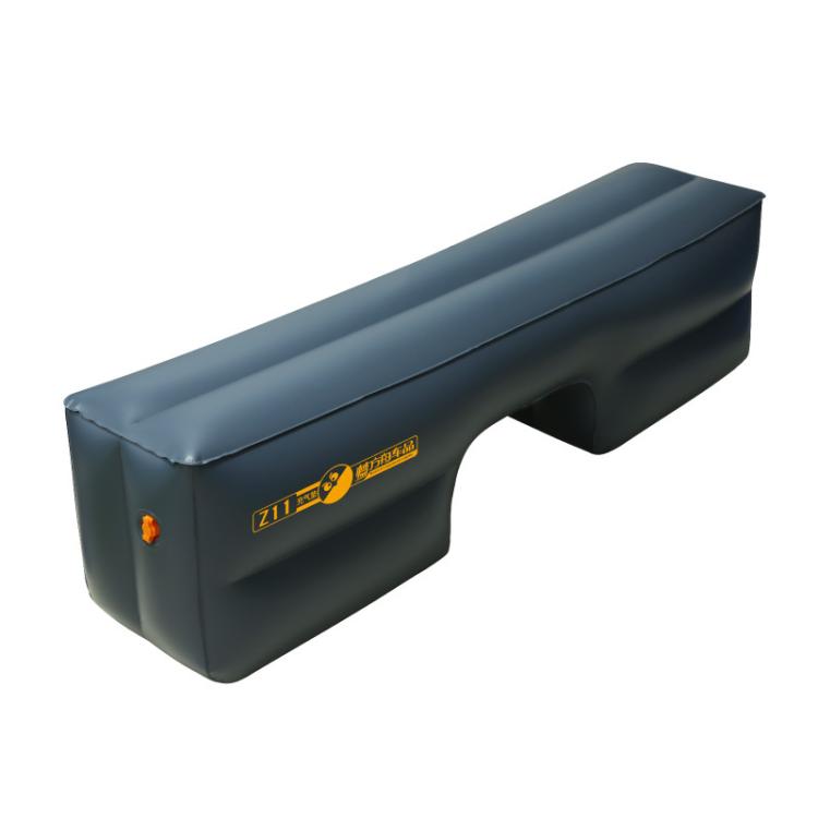 Inflatable rear seat gap filler air mat, dark blue with Z11 logo, molded cushion
