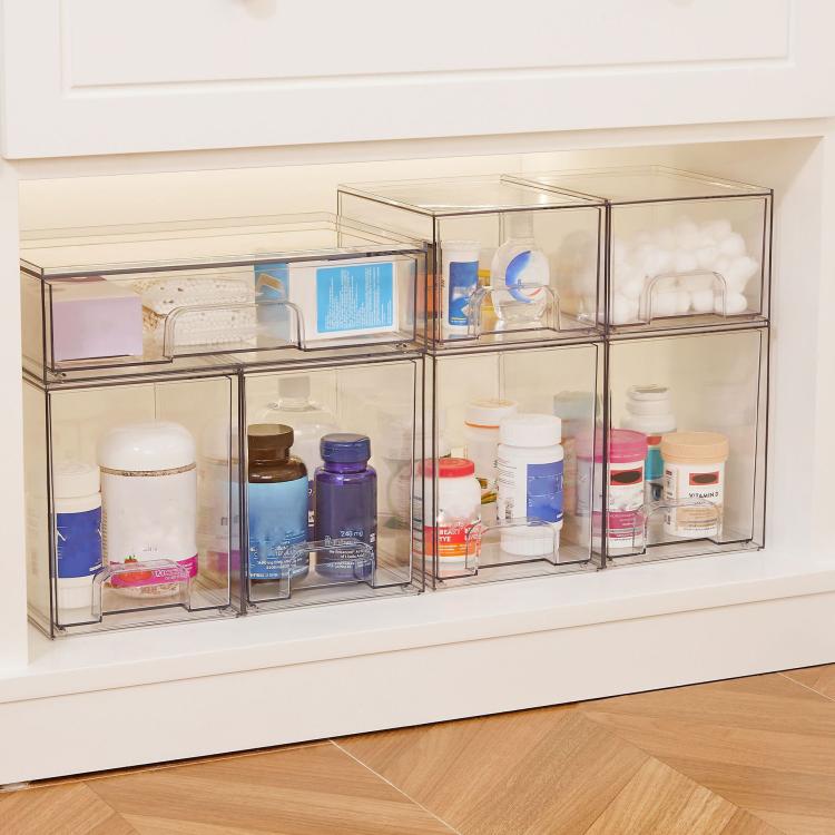 Perfume Storage Rack Desktop Dust-Proof Cosmetic Organizer, Single Tall, Wide+2 Tall+2 Small