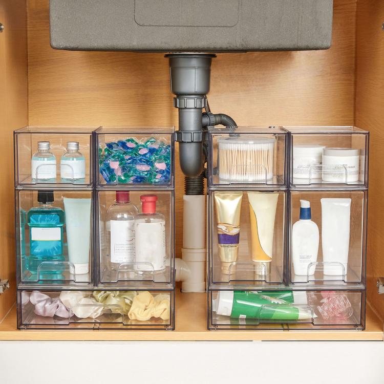 Perfume Storage Rack Desktop Dust-Proof Cosmetic Organizer, Single Tall, Wide+2 Tall+2 Small