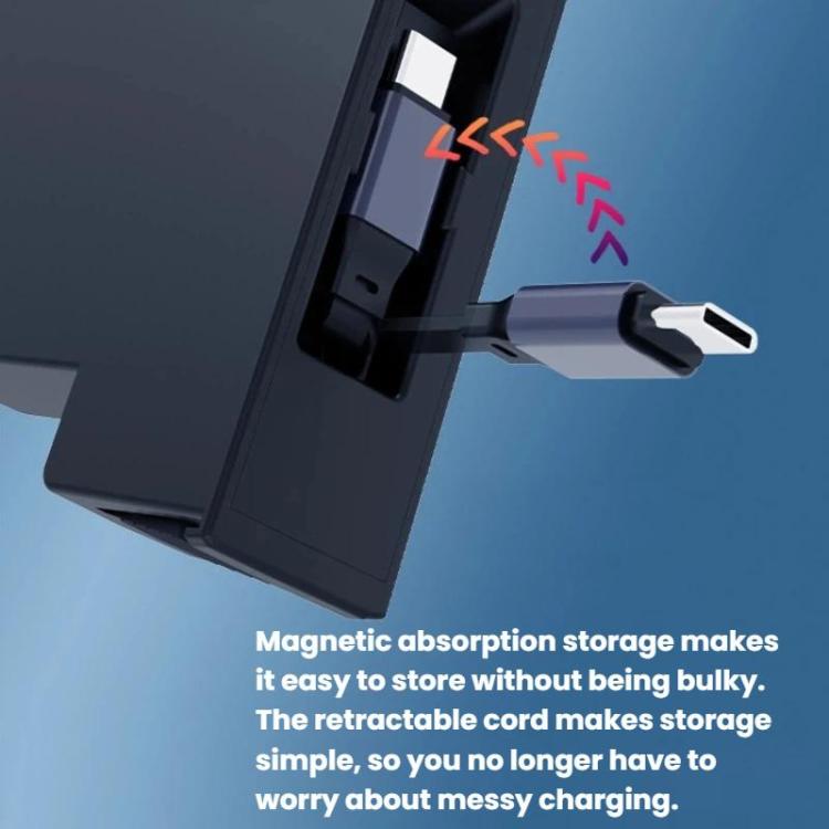 Car charging dock with cable connector extending for plug-in charging