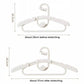 5pcs Kids Retractable Anti-Slip Hanger Stackable Non-Mark Clothes Hanger