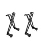 Shower door towel hooks, black finish, 2-piece set with round towel rod ends