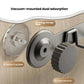 Vacuum-mounted suction cup hook rack base with press-and-lock knob on a wall