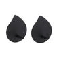 Stainless steel teardrop adhesive wall hook, black finish with U-shaped prong