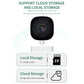 Night vision home surveillance HD camera K14 with lens and storage card slot for local and cloud