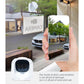 Night vision home surveillance HD camera K14, white lens unit for indoor and outdoor placement