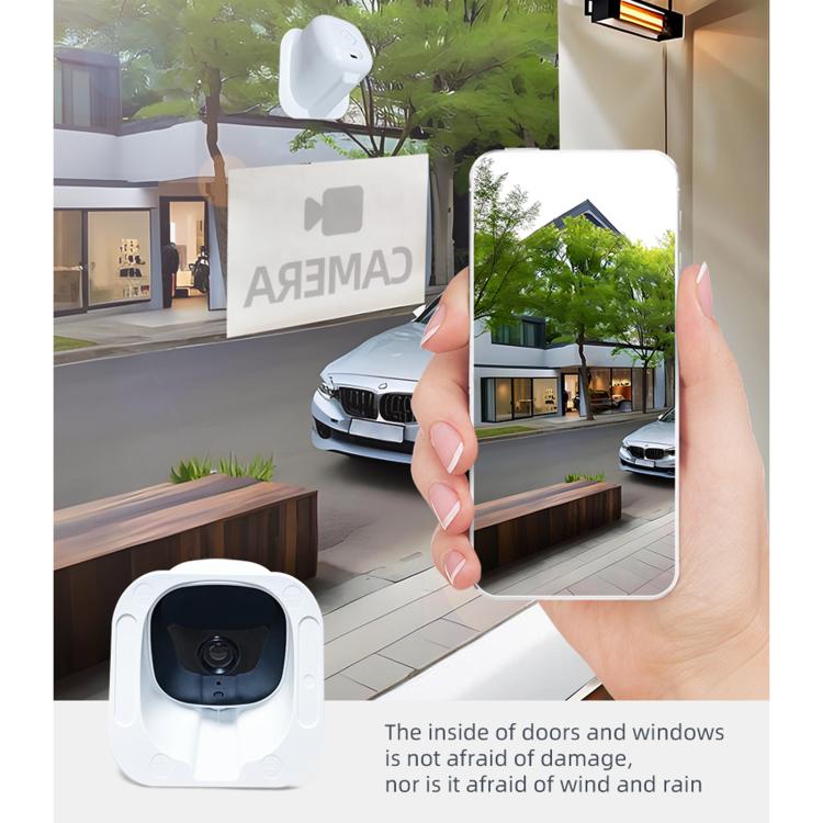Night vision home surveillance HD camera K14, white lens unit for indoor and outdoor placement
