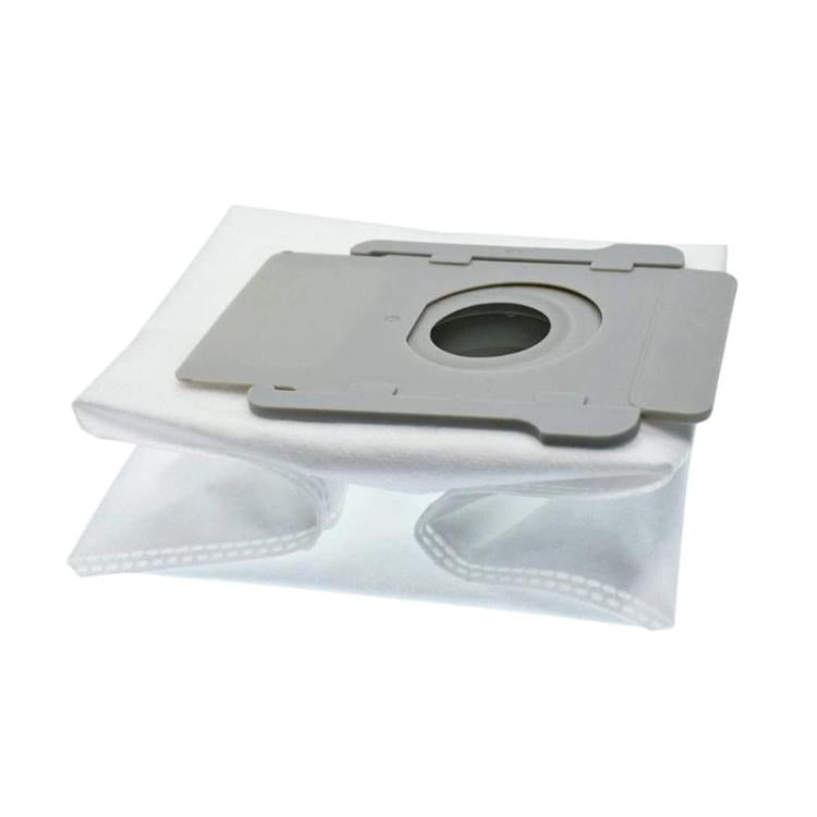 Robot vacuum dust bag with filter cover and sealed fabric pouch