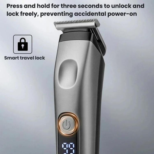 Multi-Function Electric Hair Clipper Home Use Trimmer Shaver Nose Hair Trimmer, Black Gray
