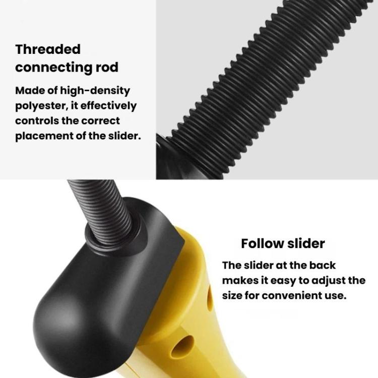 Threaded connecting rod and black slider base for adjustable shoe expander
