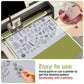 Printed floral embroidery transfer paper sheet with self-adhesive non-woven backing