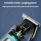 Black hair trimmer with visible high-speed motor and blade assembly detail