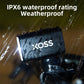 XOSS Mini bike headlight, black waterproof flashlight body with bright white beam