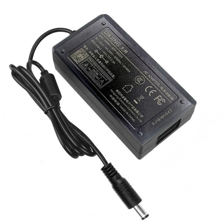 DAJING ADP-60D24 Label Printer Power Adapter 24V 2.5A, 3 Pin, 5.5x2.5mm