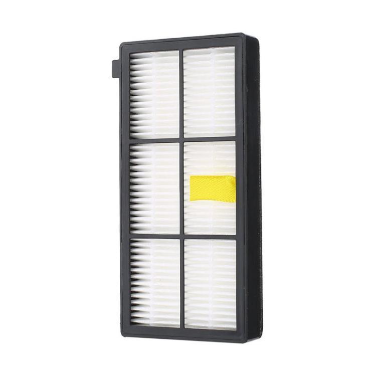 Replacement air filter with black frame and white pleated media