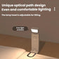 Light gray clip-on LED mini bookmark lamp with tilting light head