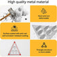 Silver metal triangle clamp base with anti-rust coated surface and stable structure