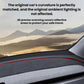 Light gray suede dashboard mat with red edge line