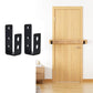 Open U-Shaped Door Bar Reinforcement Bracket Door Security Barrier Bracket, 2pcs, 4pcs