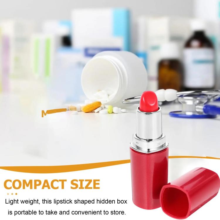 Disguised Lipstick Pillbox Portable Mini Storage Box
