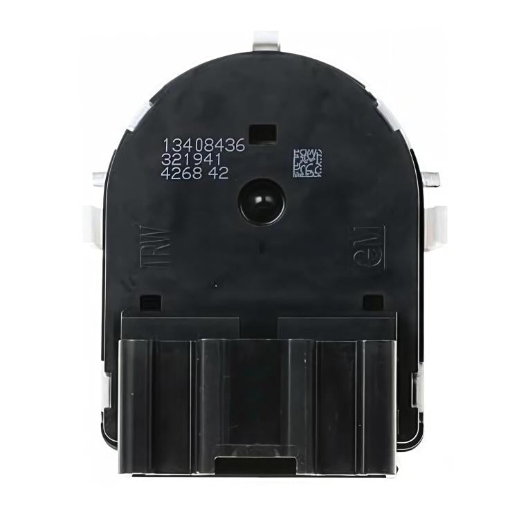 Rearview mirror adjustment switch back housing with part numbers, black