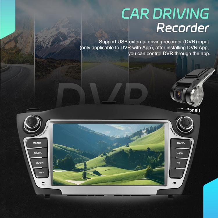 Car central control screen system with touchscreen display and dash driving recorder