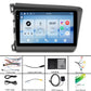 Car Android navigation head unit with touchscreen plus included accessory cables